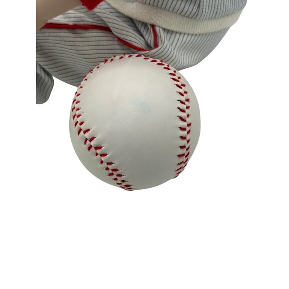 Vintage Yolanda Bello Signed Michael Baseball Baby Boy Porcelain Doll 11" - Picture 7 of 16